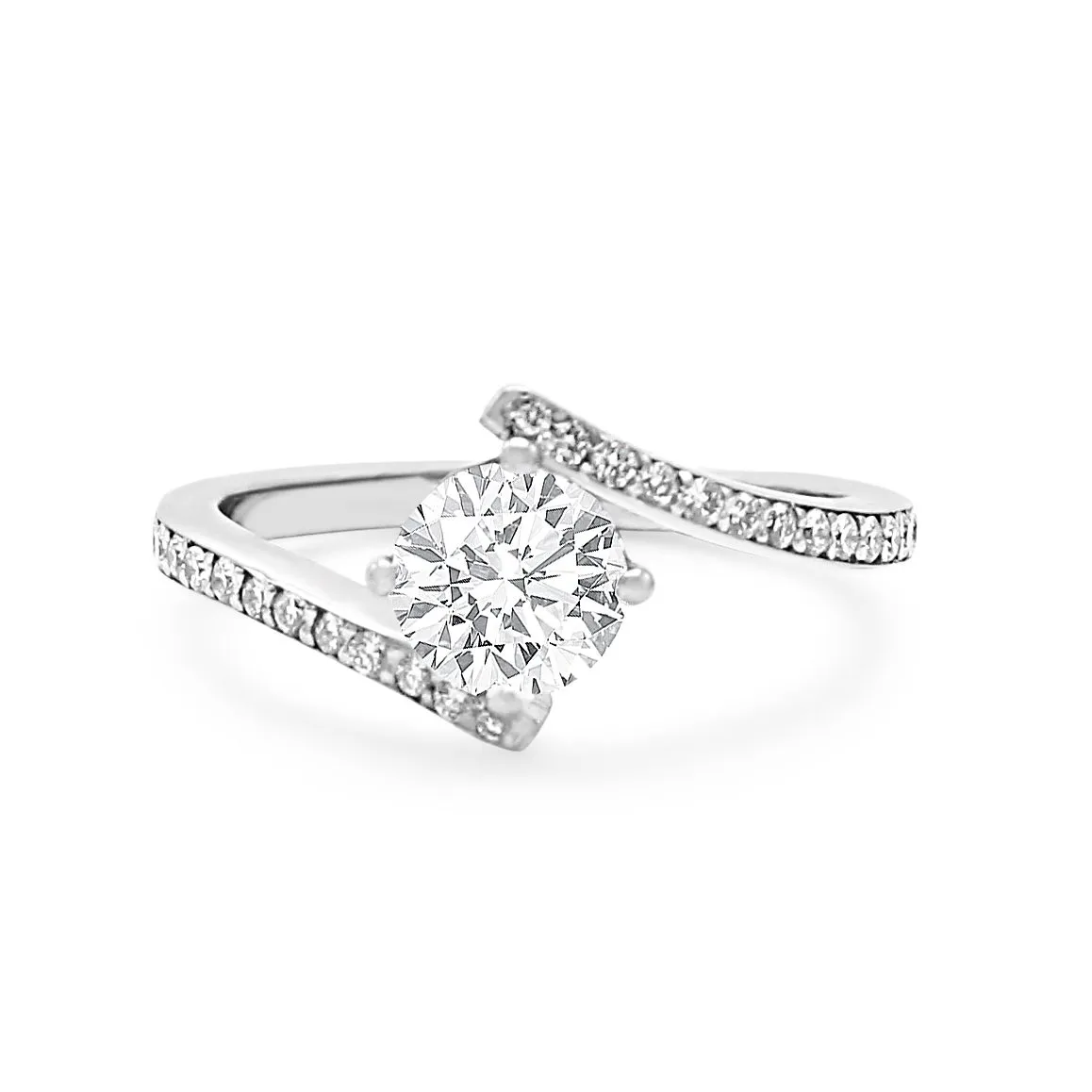 GIA Certificated 0.90cts Diamond Ring - in Platinum