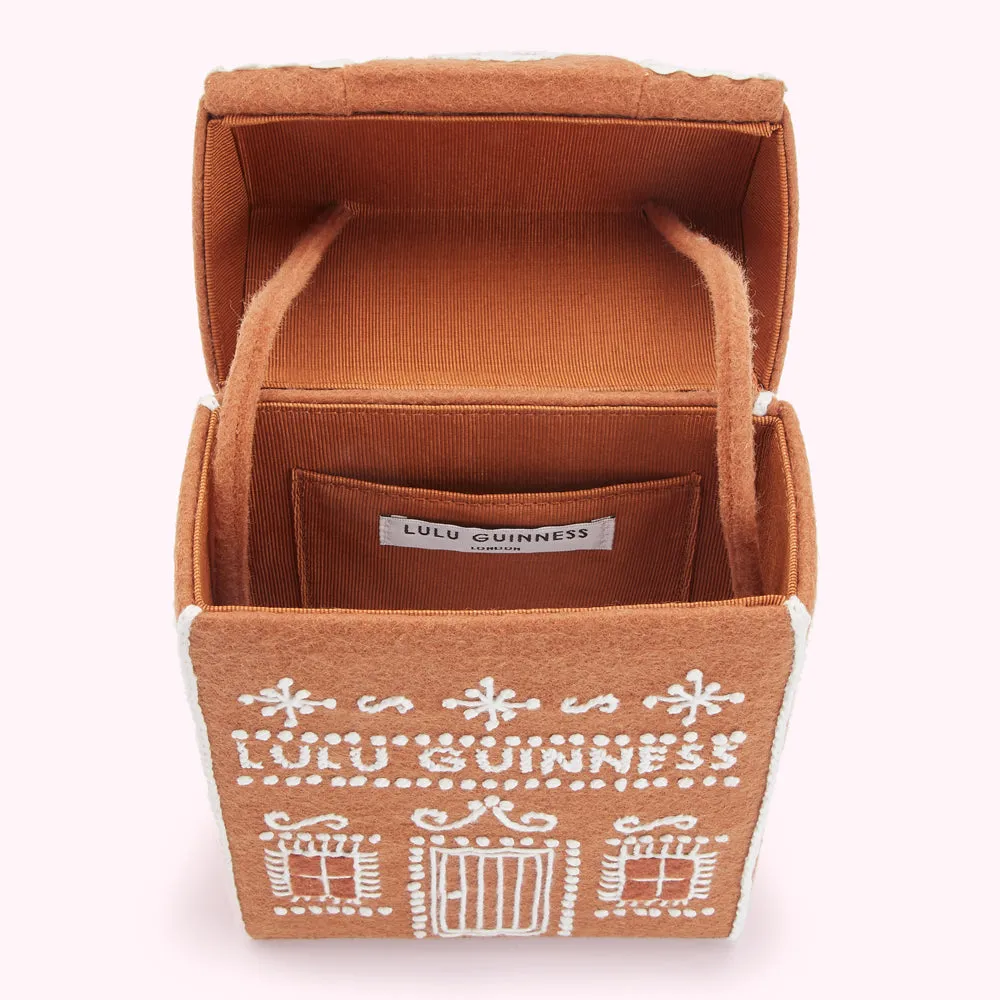 GINGERBREAD HOUSE CLUTCH BAG