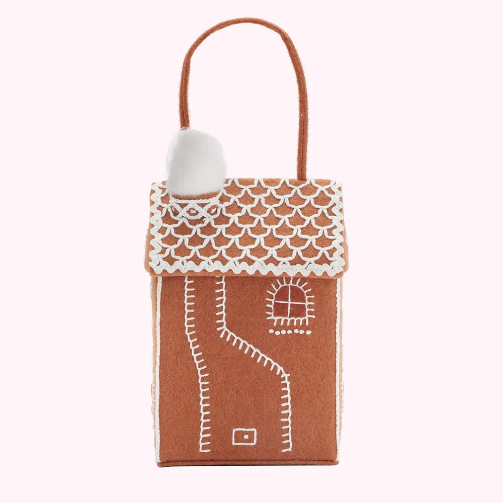 GINGERBREAD HOUSE CLUTCH BAG