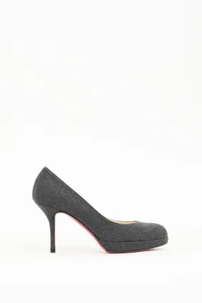 Grey Felt Prorata 90 Pump