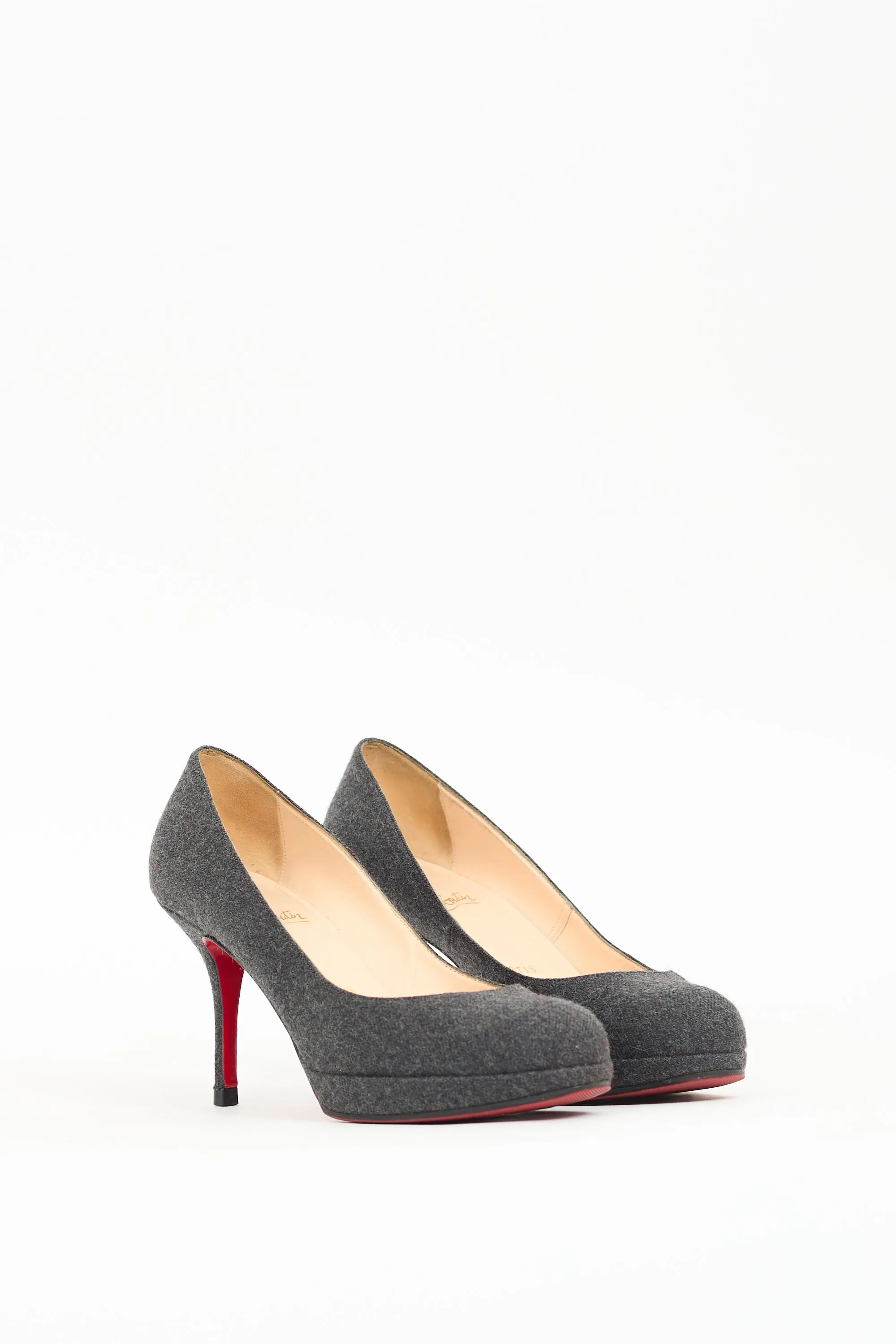 Grey Felt Prorata 90 Pump