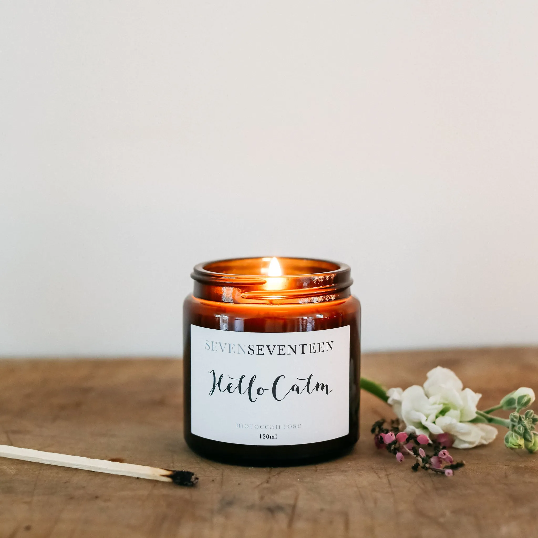 HELLO CALM / MOROCCAN ROSE 120ML CANDLE