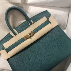 Hermès Birkin 25 Malachite Togo Gold Hardware GHW