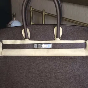 Hermès Birkin 35 Chocolat Togo Palladium Hardware PHW