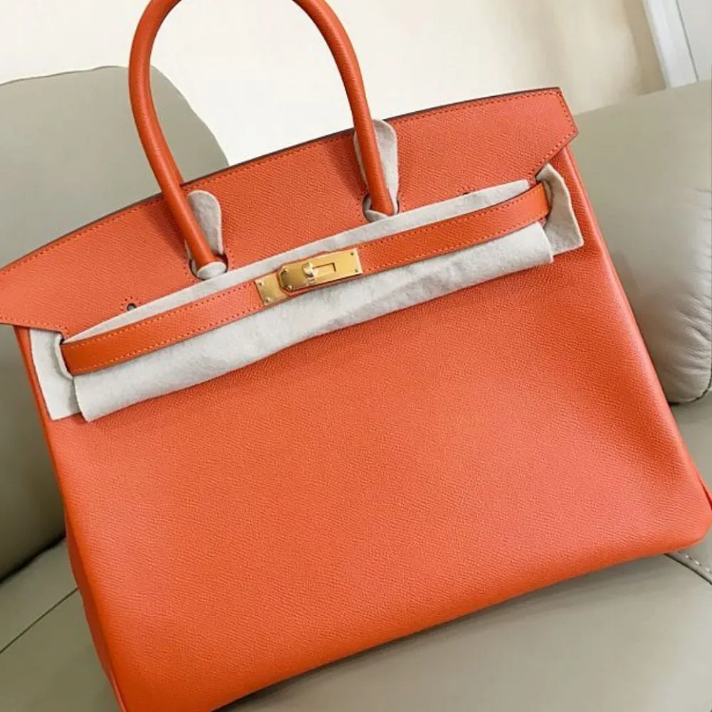 Hermès Birkin 35 Feu Epsom Gold Hardware GHW