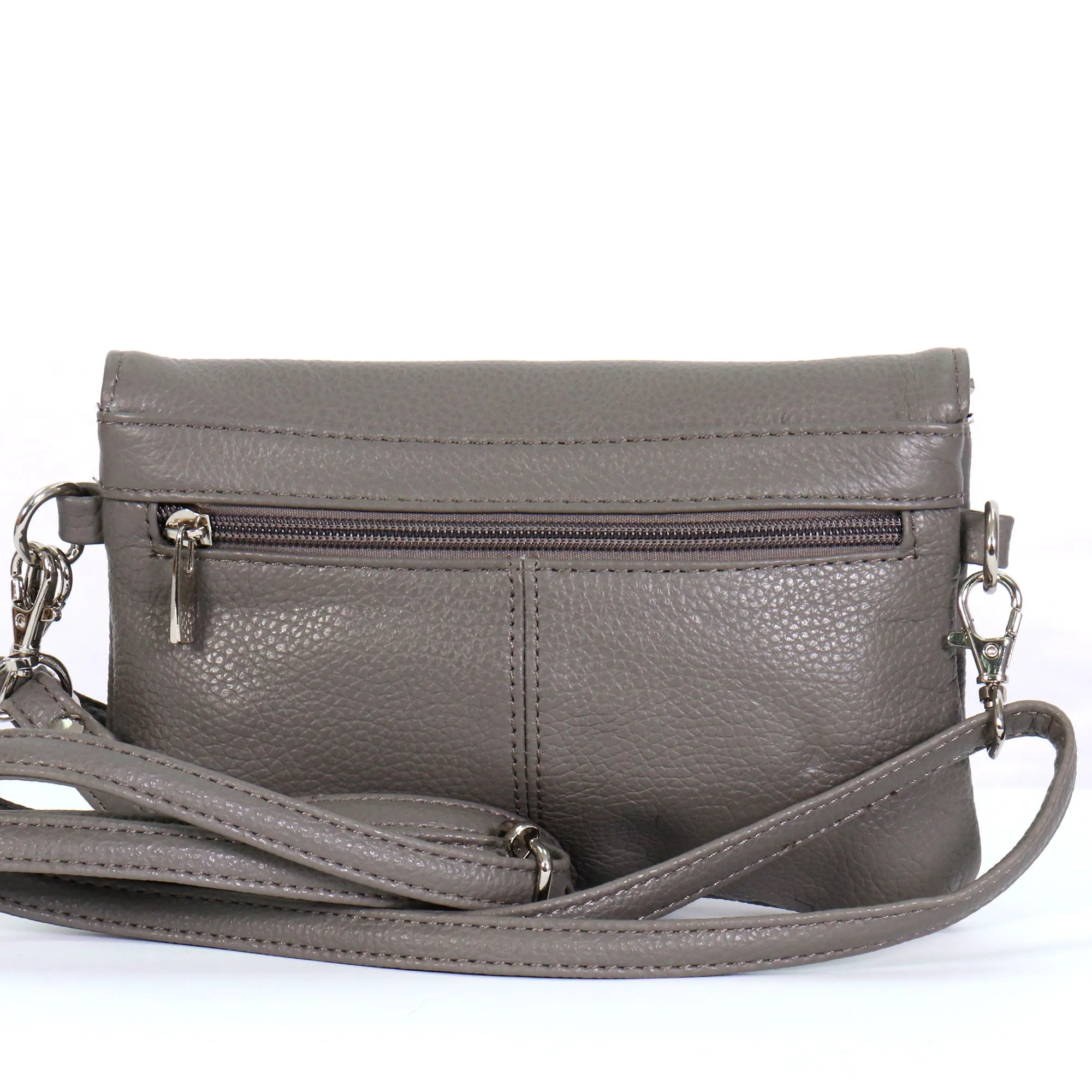 Hot Leathers Gray Small Magnet Closure Purse