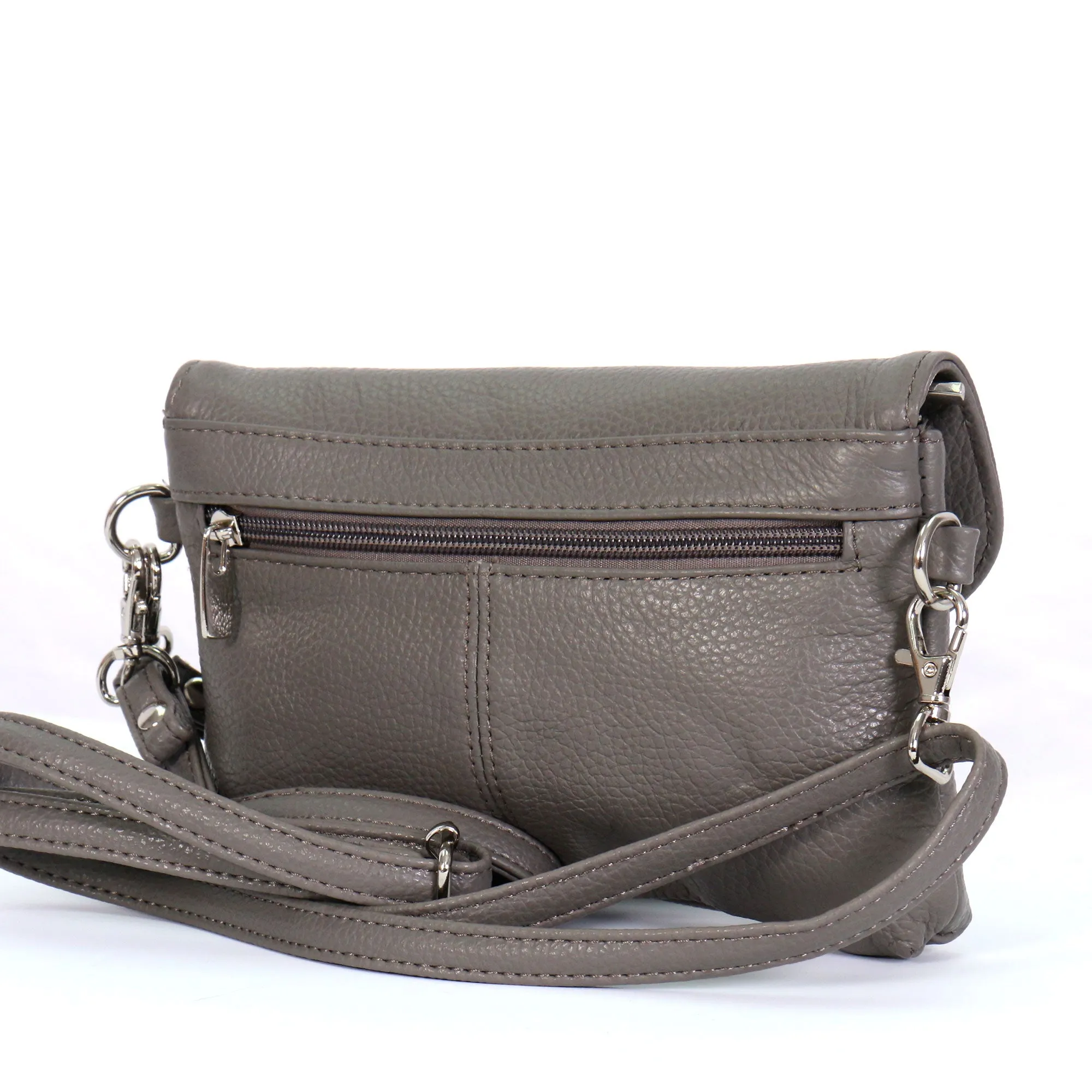 Hot Leathers Gray Small Magnet Closure Purse