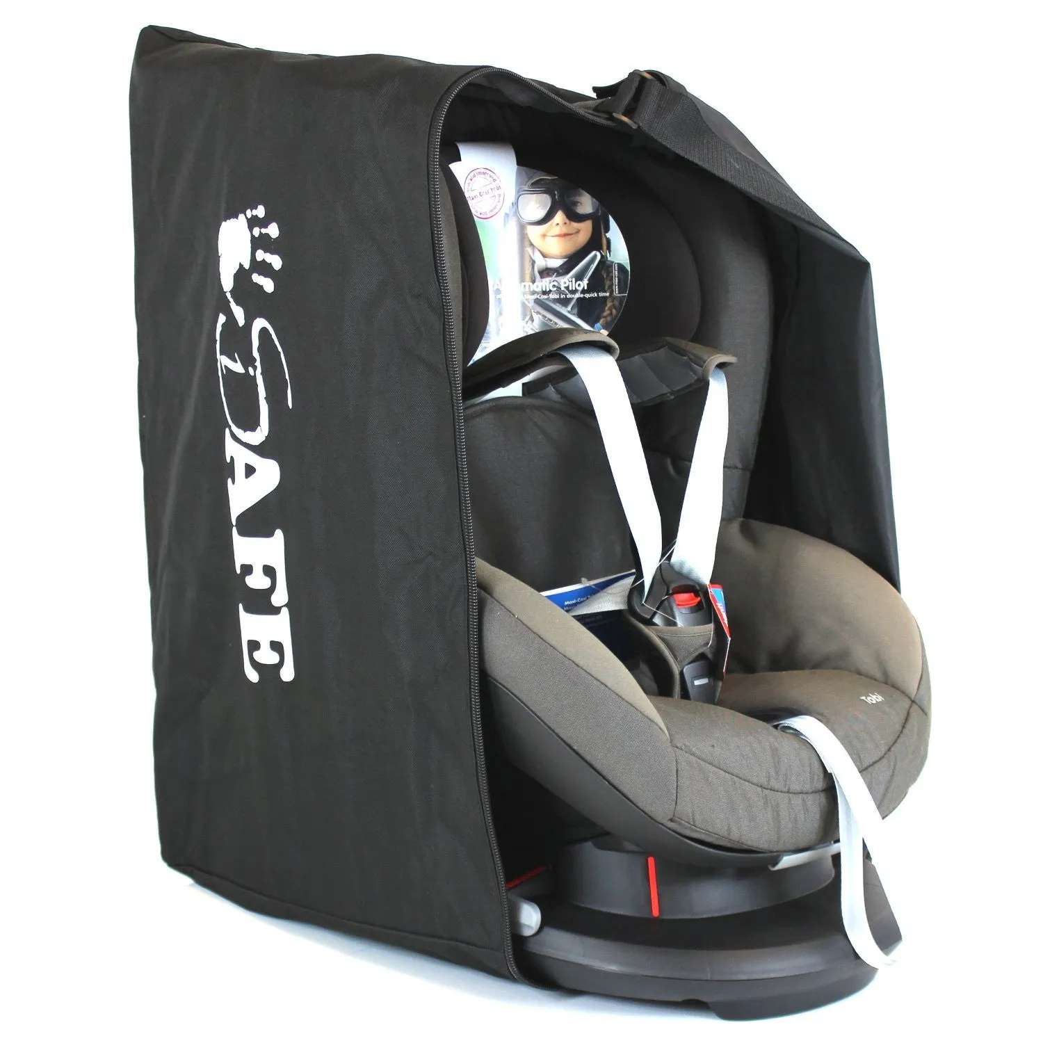 iSafe Universal Carseat Travel / Storage Bag For Caretero Spider Car Seat (Black)