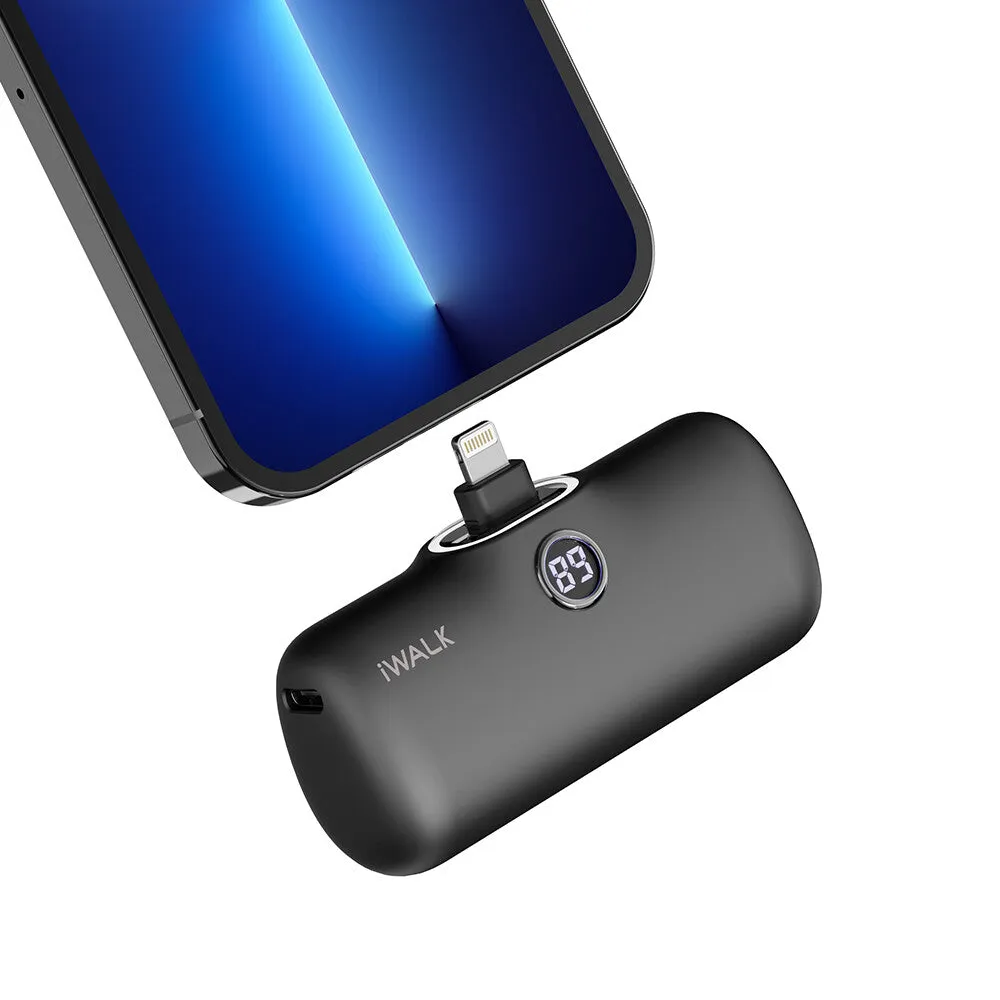 iWALK LinkPod P | 5000mAh 20W Portable Charger for iPhone [Built-In Lightning Connector]