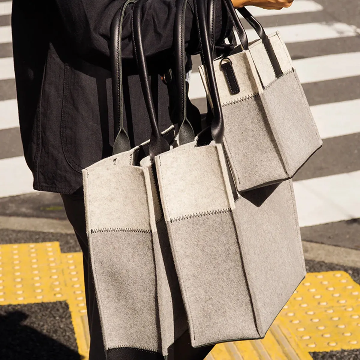 Jaunt merino wool felt tote