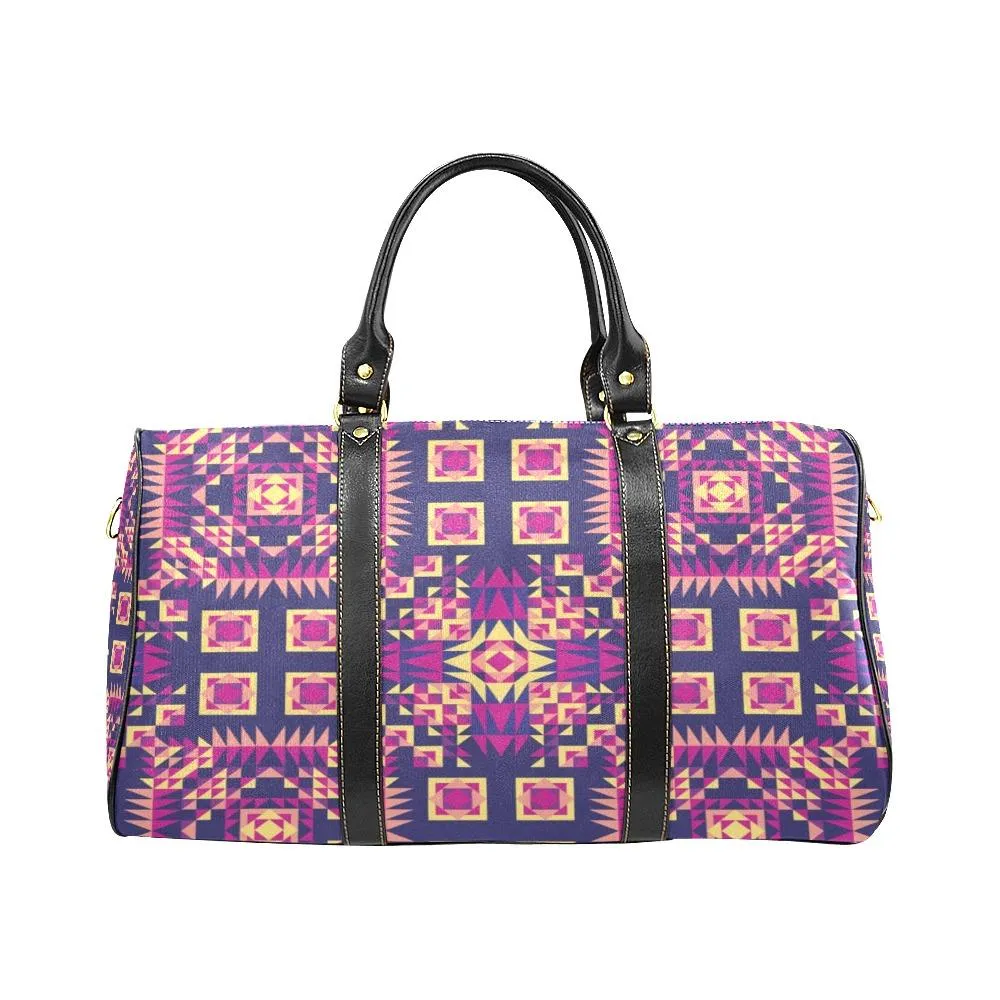 Kaleidoscope Bleu Waterproof Travel Bag