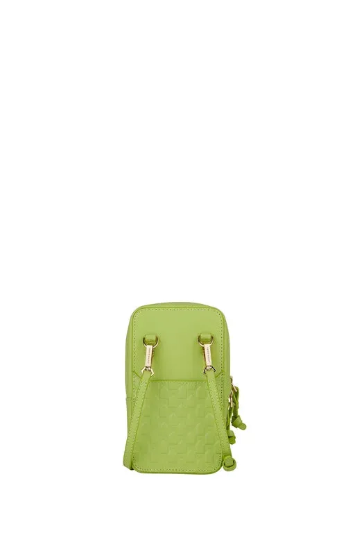 Karen Walker Mini Bag - Monogram Leather - Lime