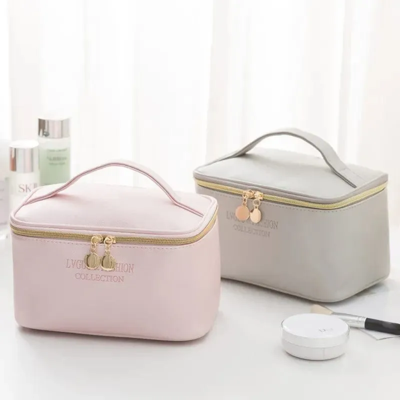 Large Capacity 3Pcs PU Travel Cosmetic Bag