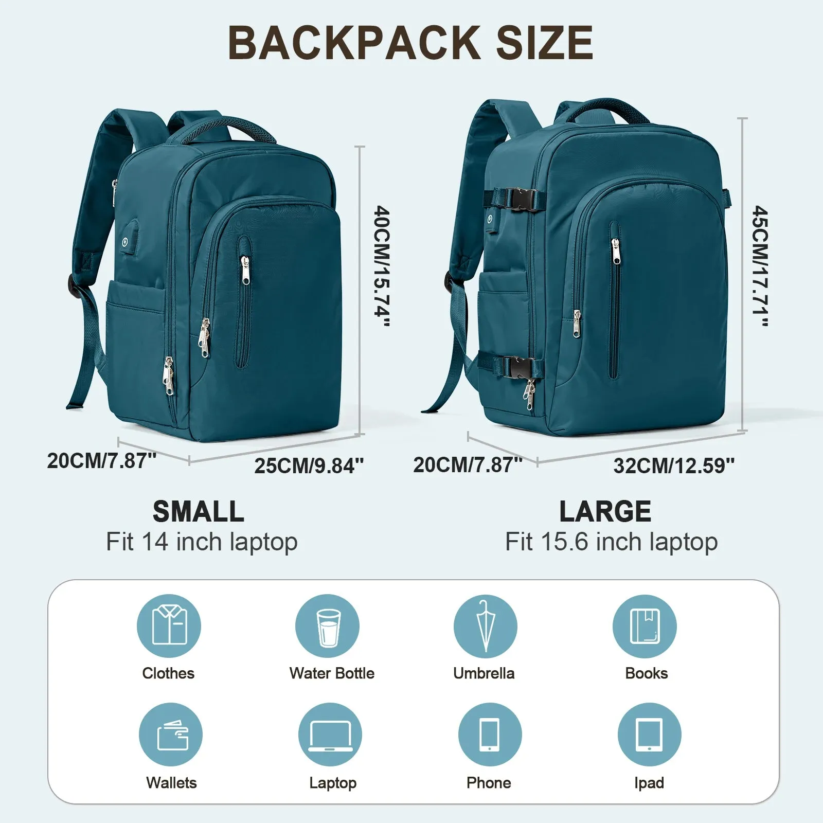 Large Capacity Carry-On 45x36x20 Multifunctional Travel Backpack