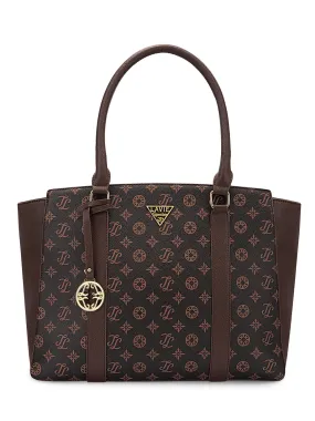 Lavie Signature Montana Large Choco Womens Tote Bag