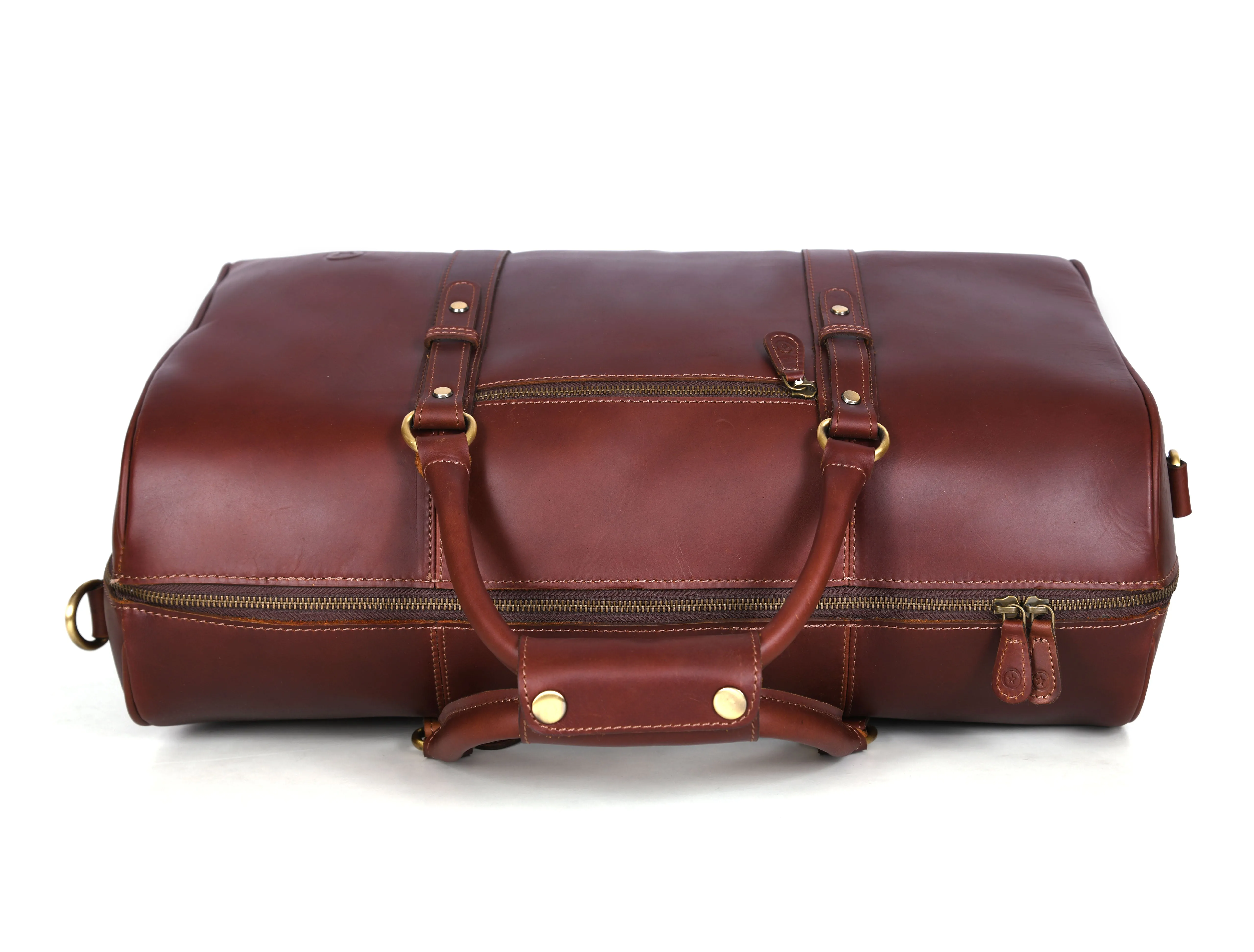 Leather Travel Duffle Bag