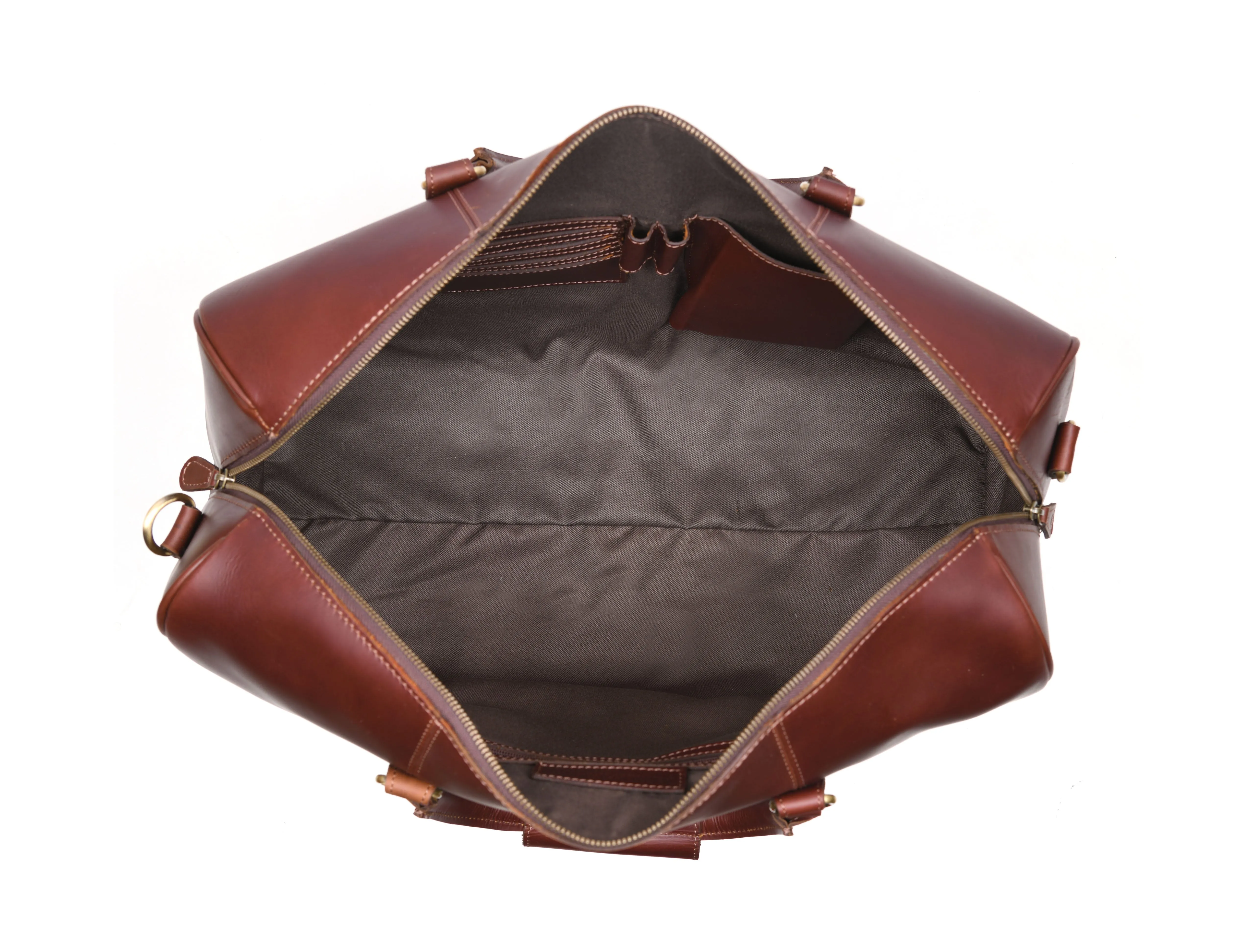 Leather Travel Duffle Bag