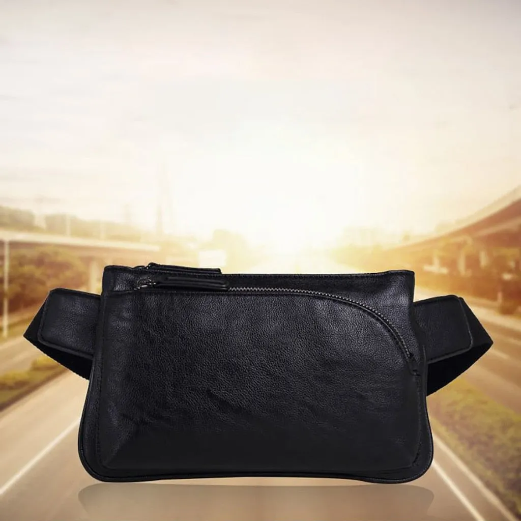 Leather Waist Bag Men Small Bag