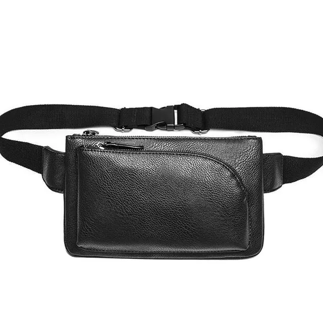 Leather Waist Bag Men Small Bag