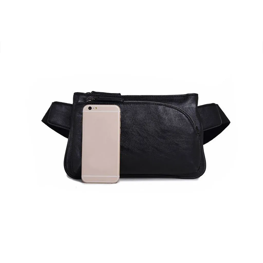 Leather Waist Bag Men Small Bag