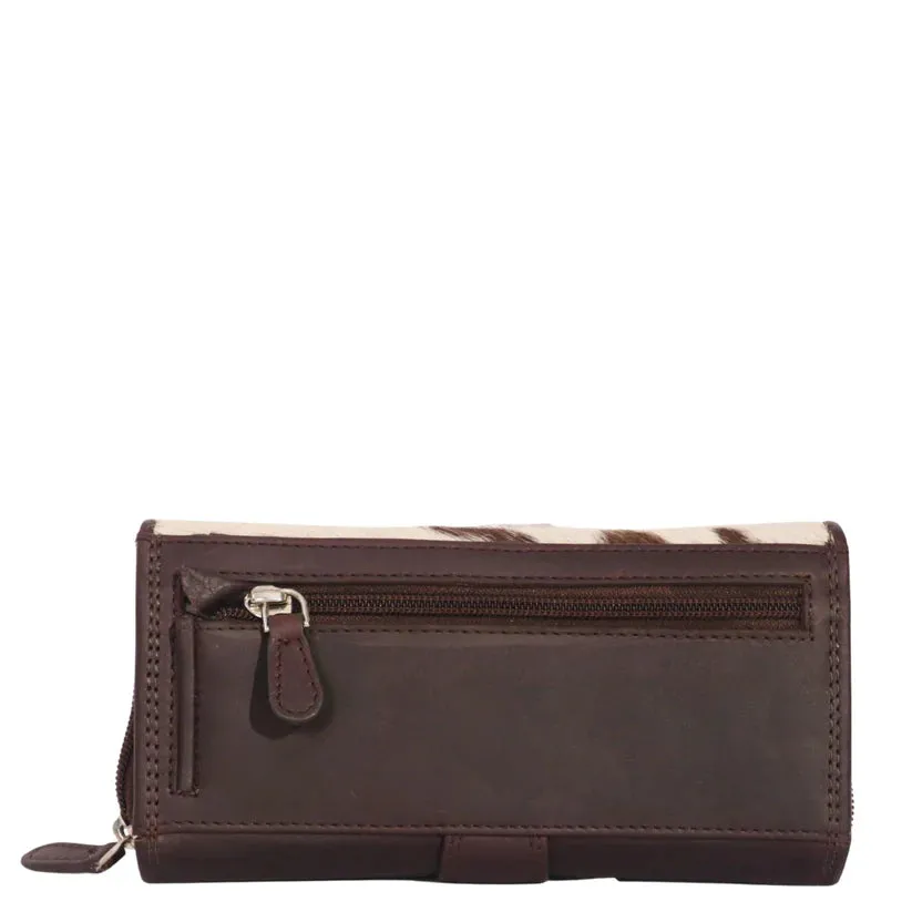 Long Cowhide Wallet | Brown