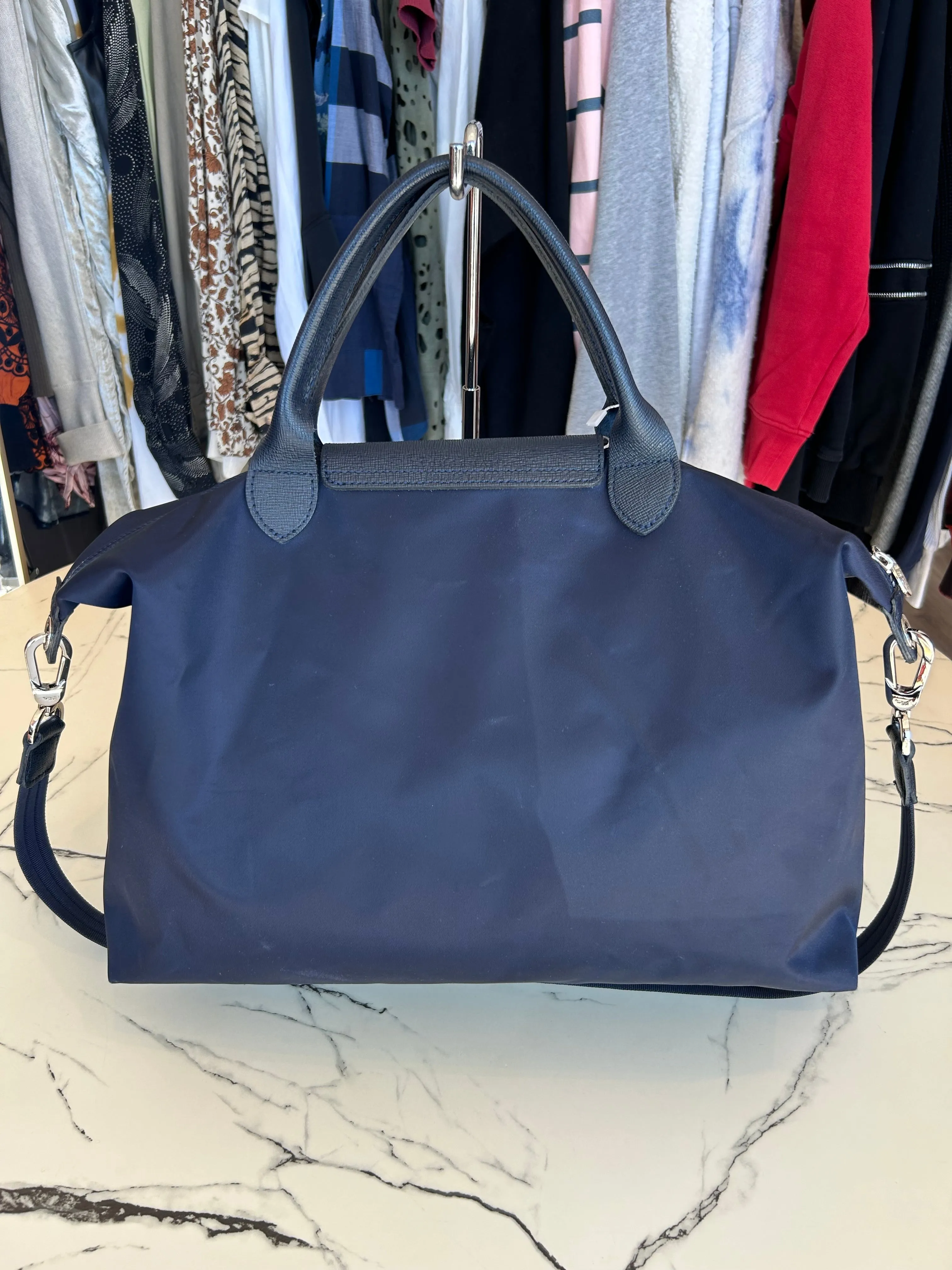 LONGCHAMP Navy Medium Bag