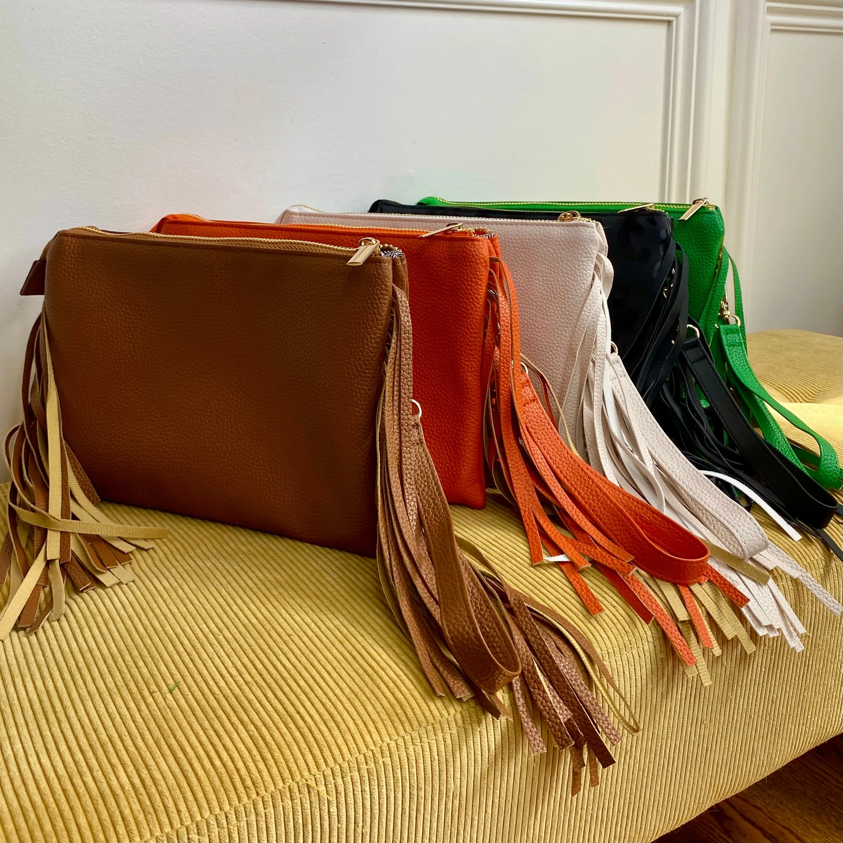 Lucky   Fringe - Clutch Crossbody