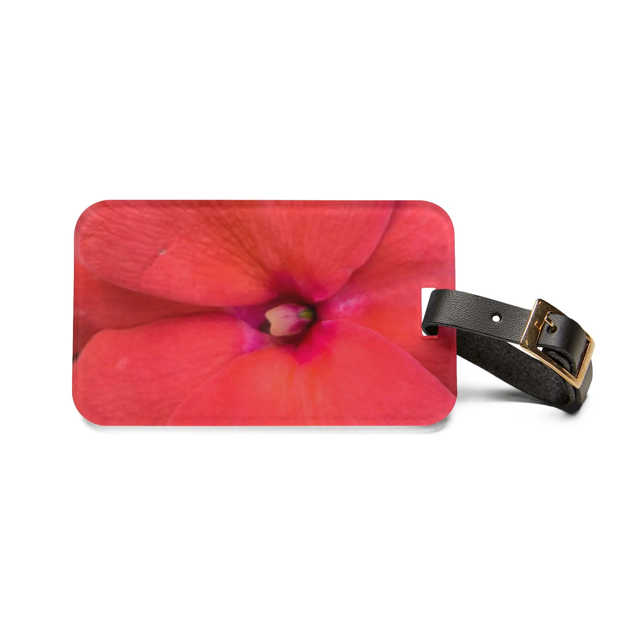 Luggage Tag |Travel Accessory Red Floral|