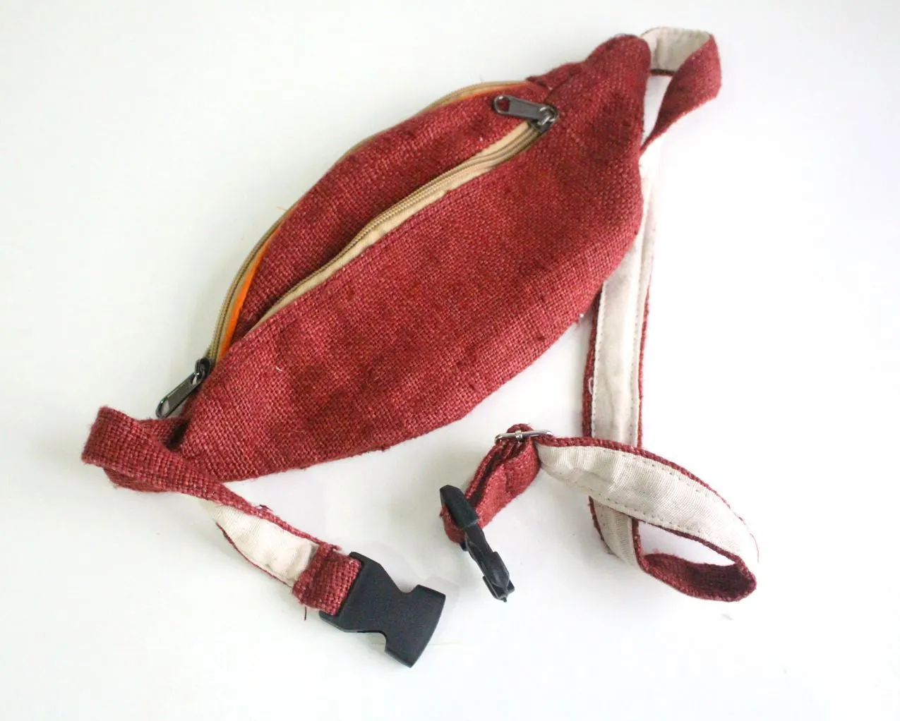 Maroon Hemp Fanny Pack