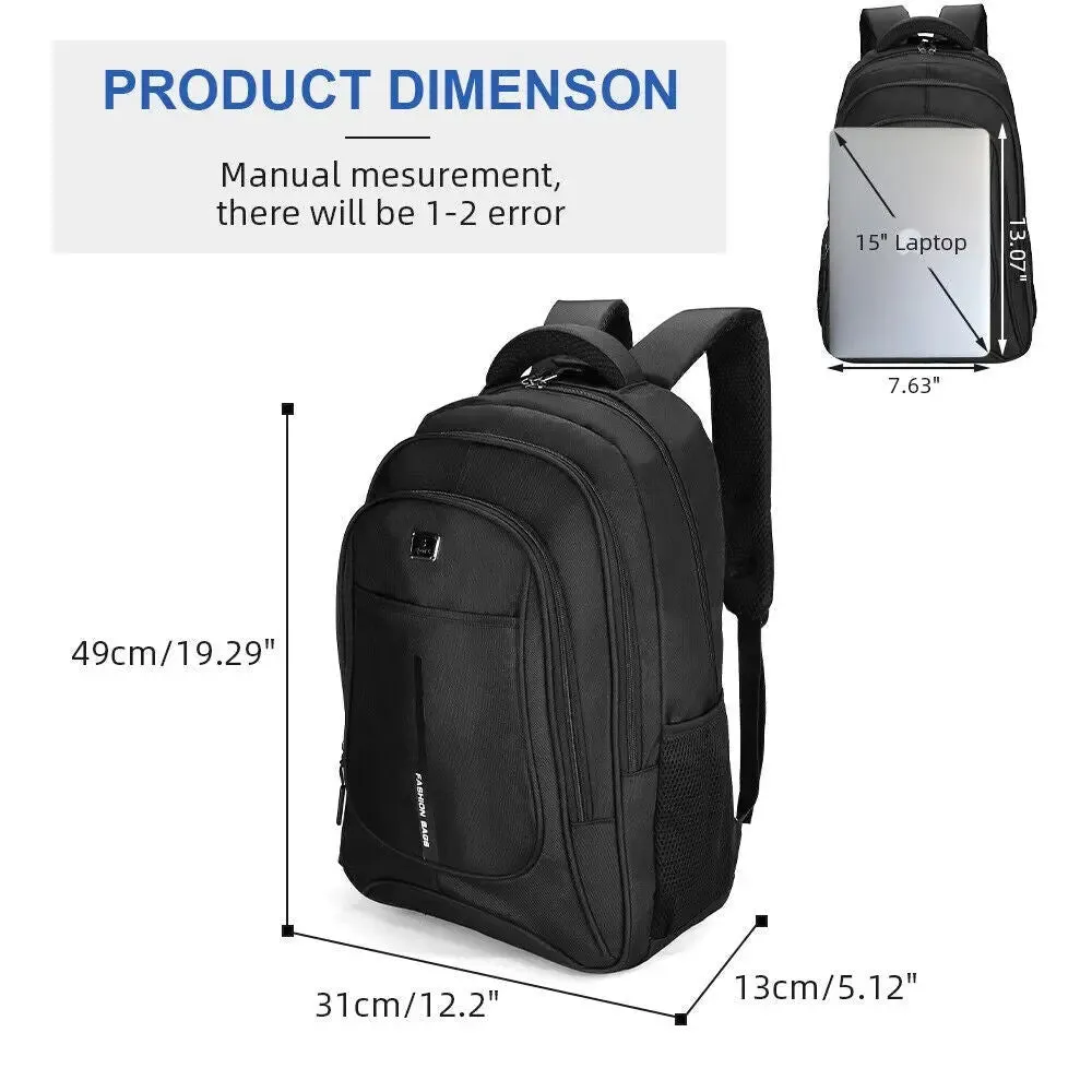 Men Women Laptop Backpack Waterproof