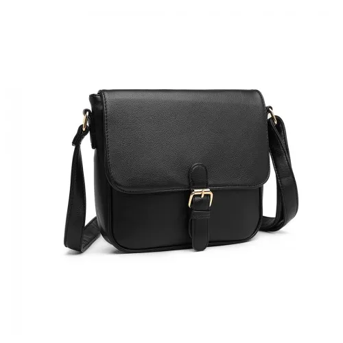 Miss Lulu Classic Cross Body Shoulder Bag - Black | Premium Quality & Stylish