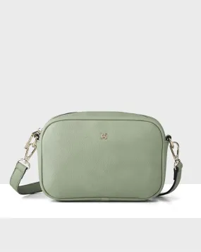 Monica Sage Green Camera Crossbody Bag