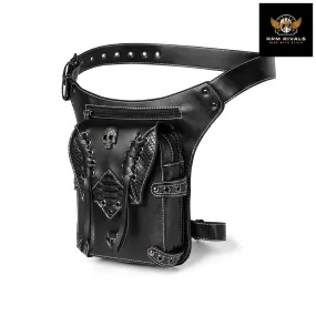 Motorcycle Retro Waist Bag Men Fashion Size 20 x 18 cm