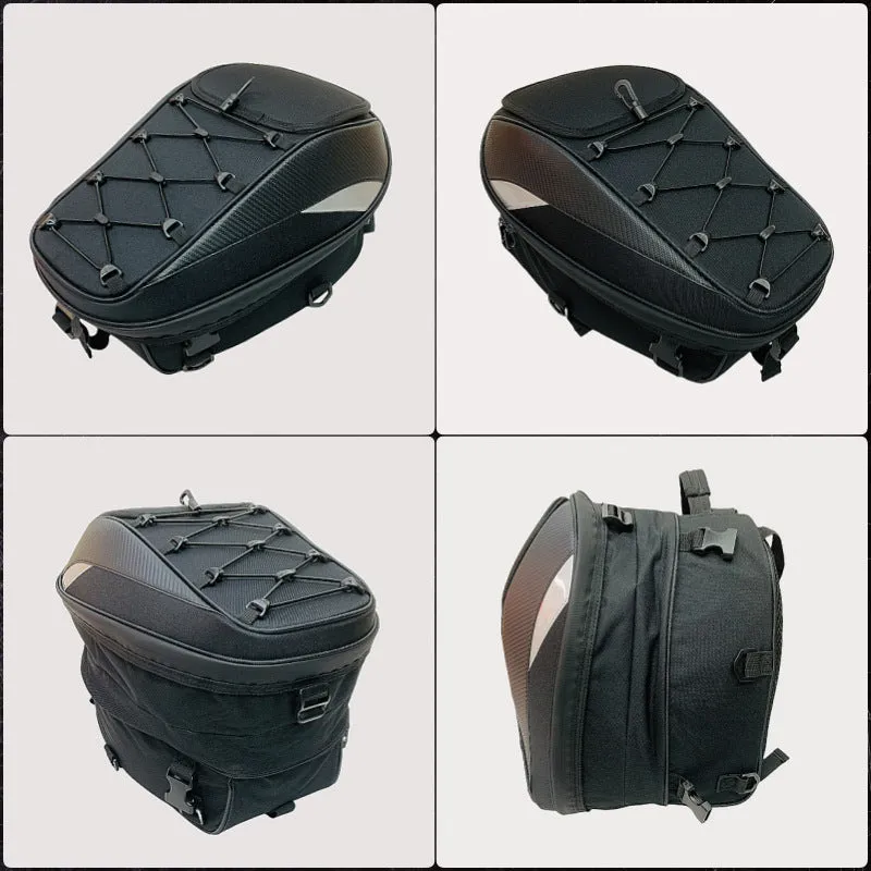 Motorcycle waterproof rear bag Motorcycle reflective rear bag Hand bag Large capacity helmet bag Backpack