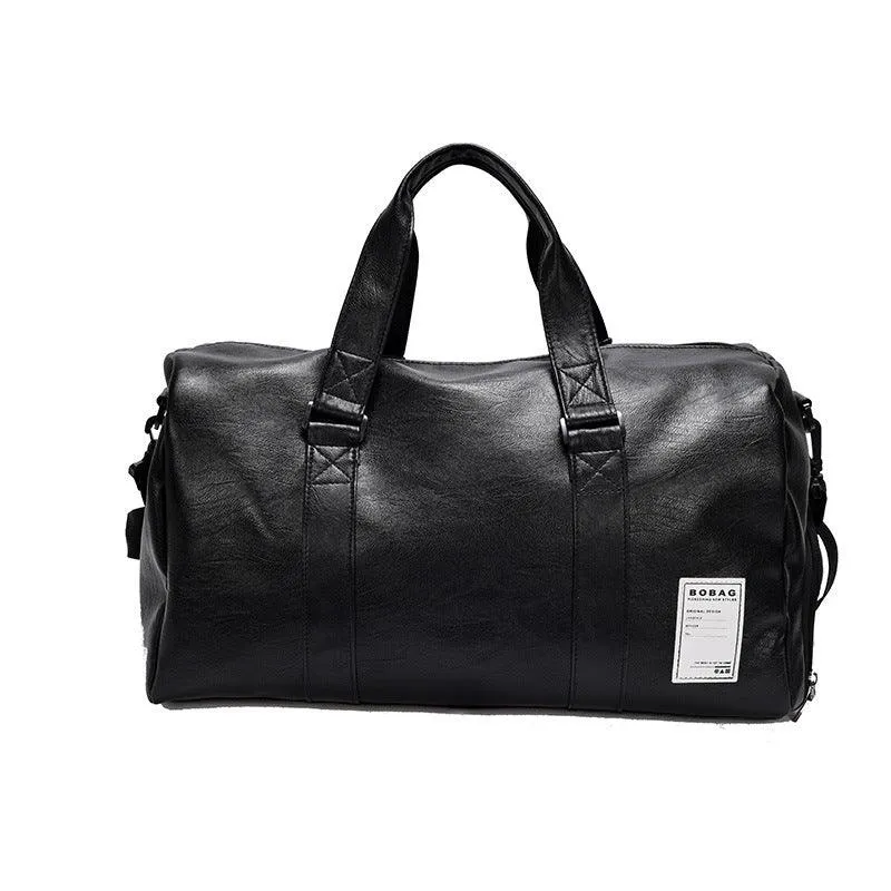 MultiFunction Outdoor Travellers Leather Black Bag