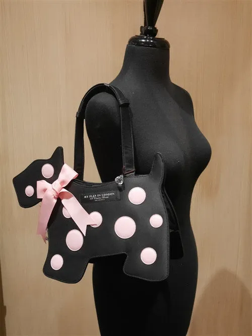 My Flat in London Polka Dot Scottie Handbag