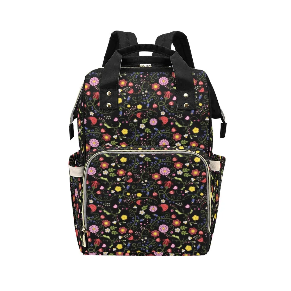 Nipin Blossom Midnight Multi-Function Diaper Backpack/Diaper Bag