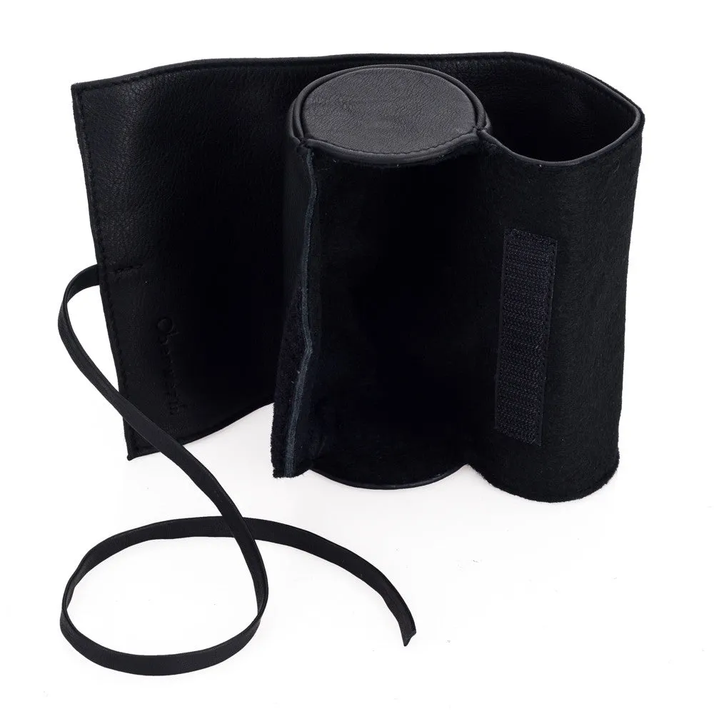 Oberwerth Donau Leather Lens Wrap, Black, Large