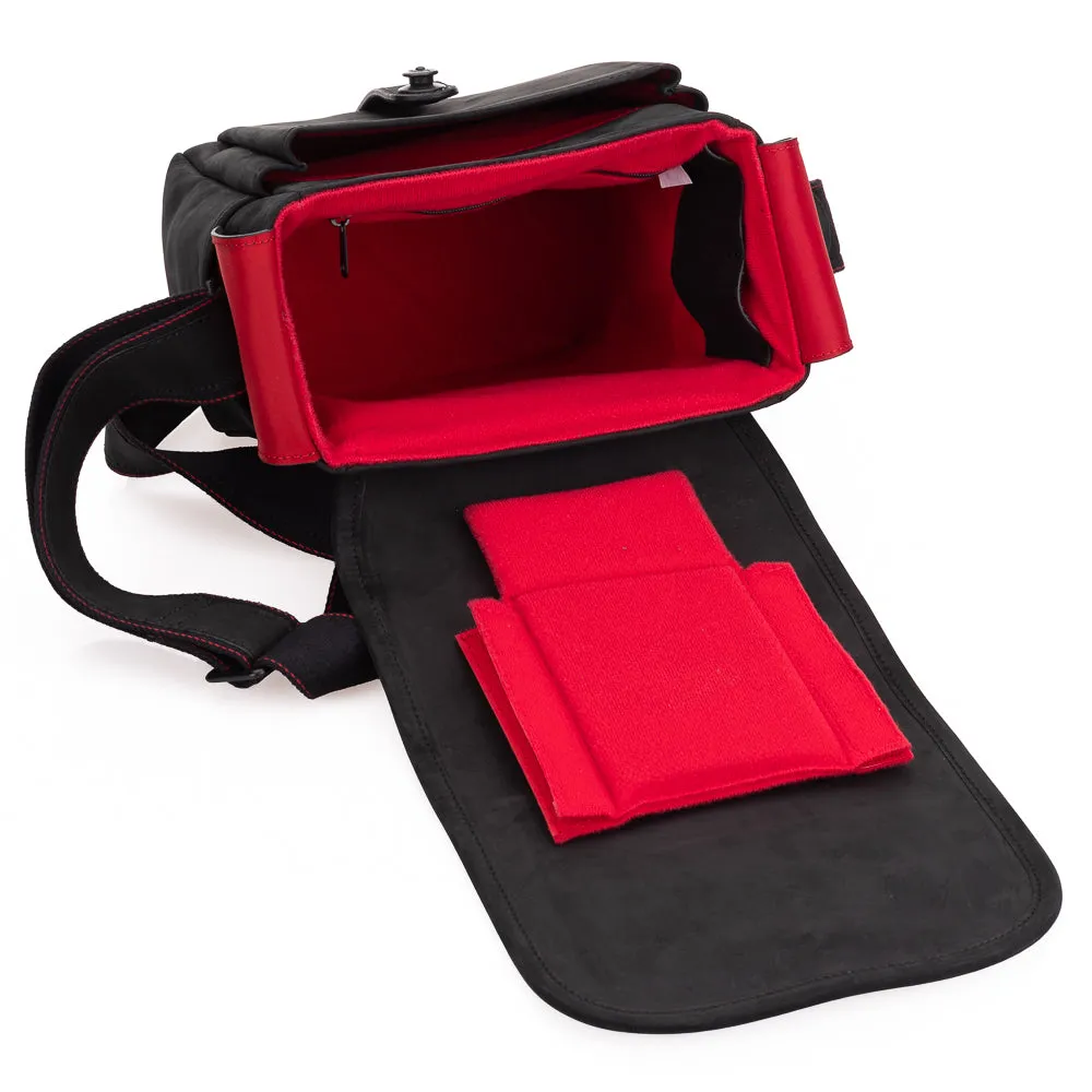 Oberwerth SL Camera Bag, Small, Black with Red Lining