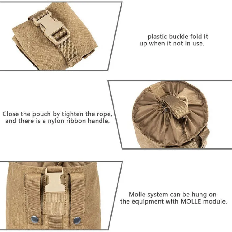 Outdoor Folding Waist Bag Multifunctional Accessory Hanging Bag, Color: Mud Color