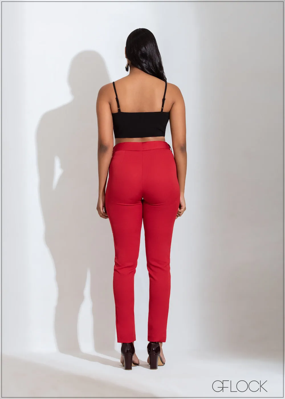 Paper Bag Waist Cigarette Pant - 101022