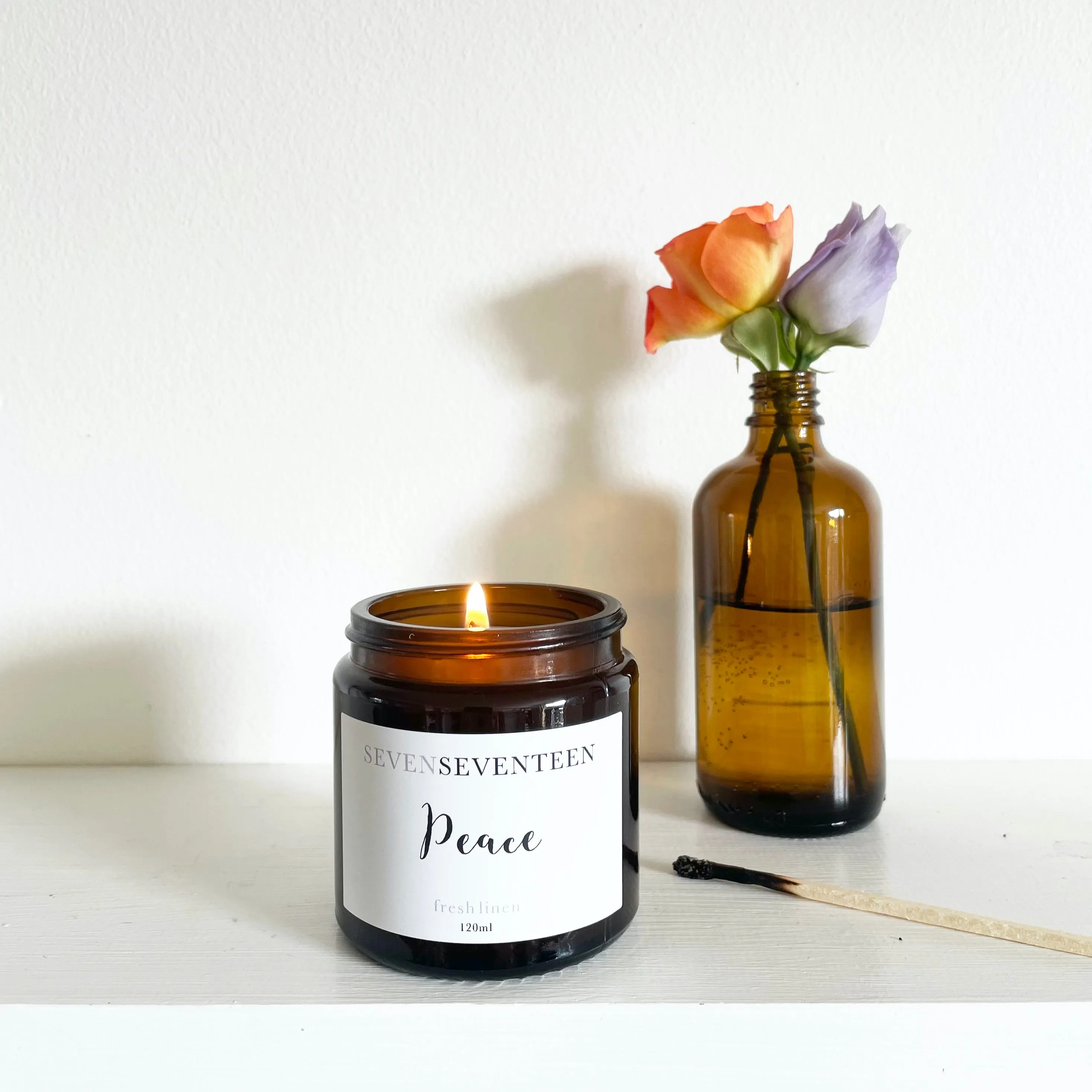 PEACE / FRESH LINEN 120ML CANDLE