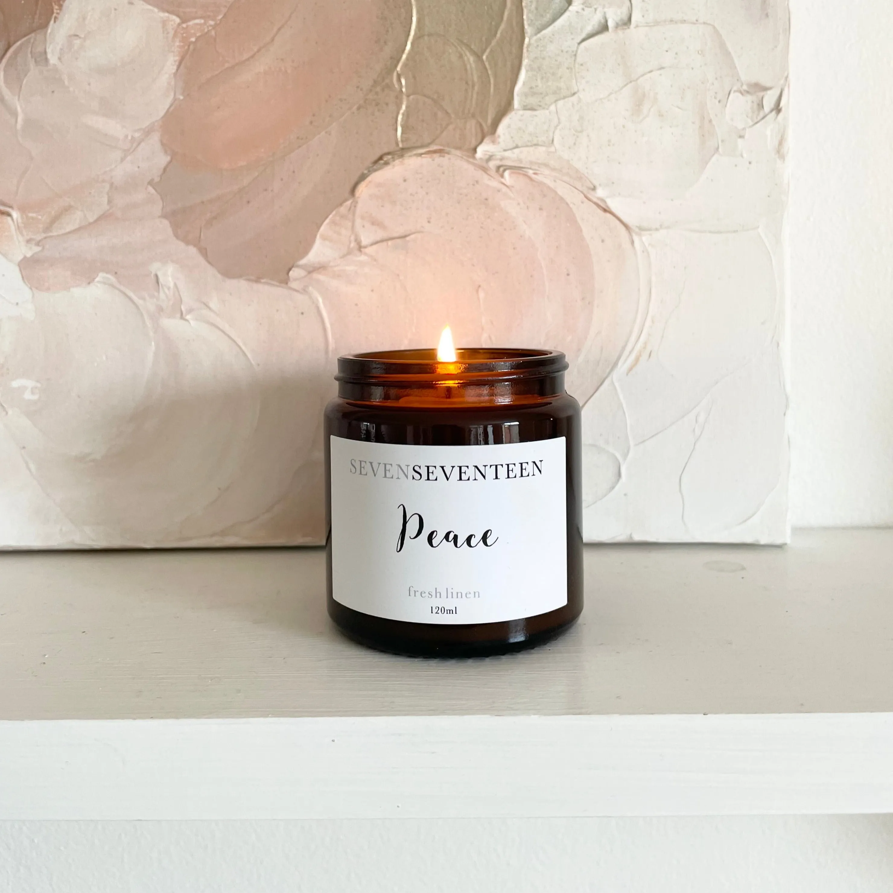 PEACE / FRESH LINEN 120ML CANDLE