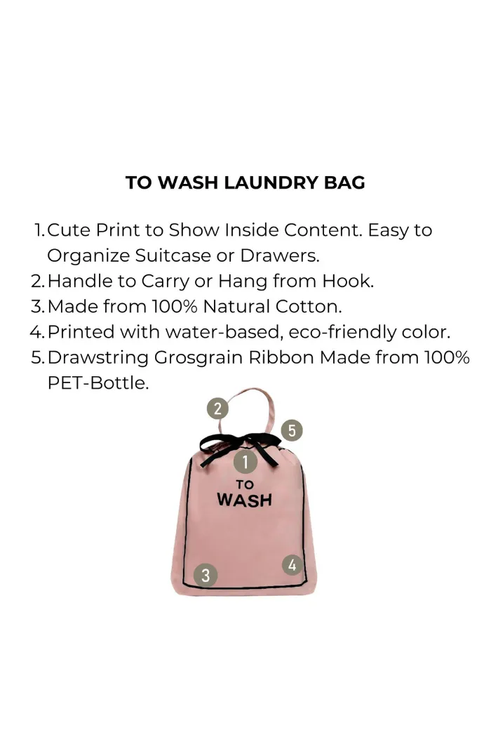 Pink/Blush To Wash Laundry Bag