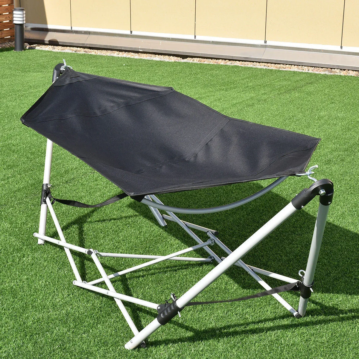 Portable Folding Steel Frame Hammock with Bag