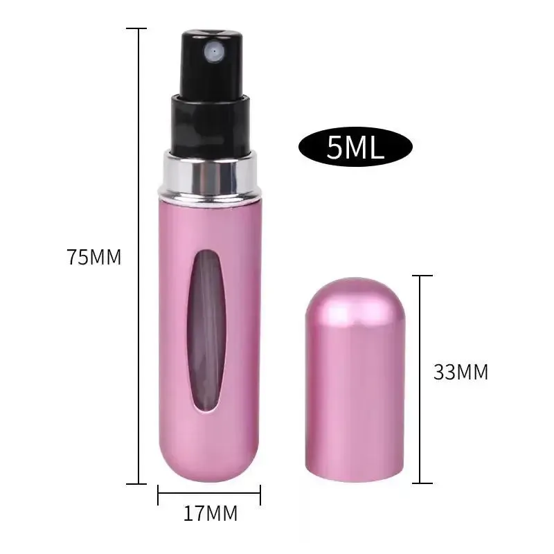 Portable Perfume Refill Bottle - Mini Travel Spray for Fragrance  5ml