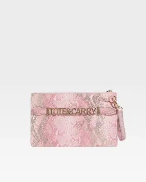 PY Clutch Handbag in Pink