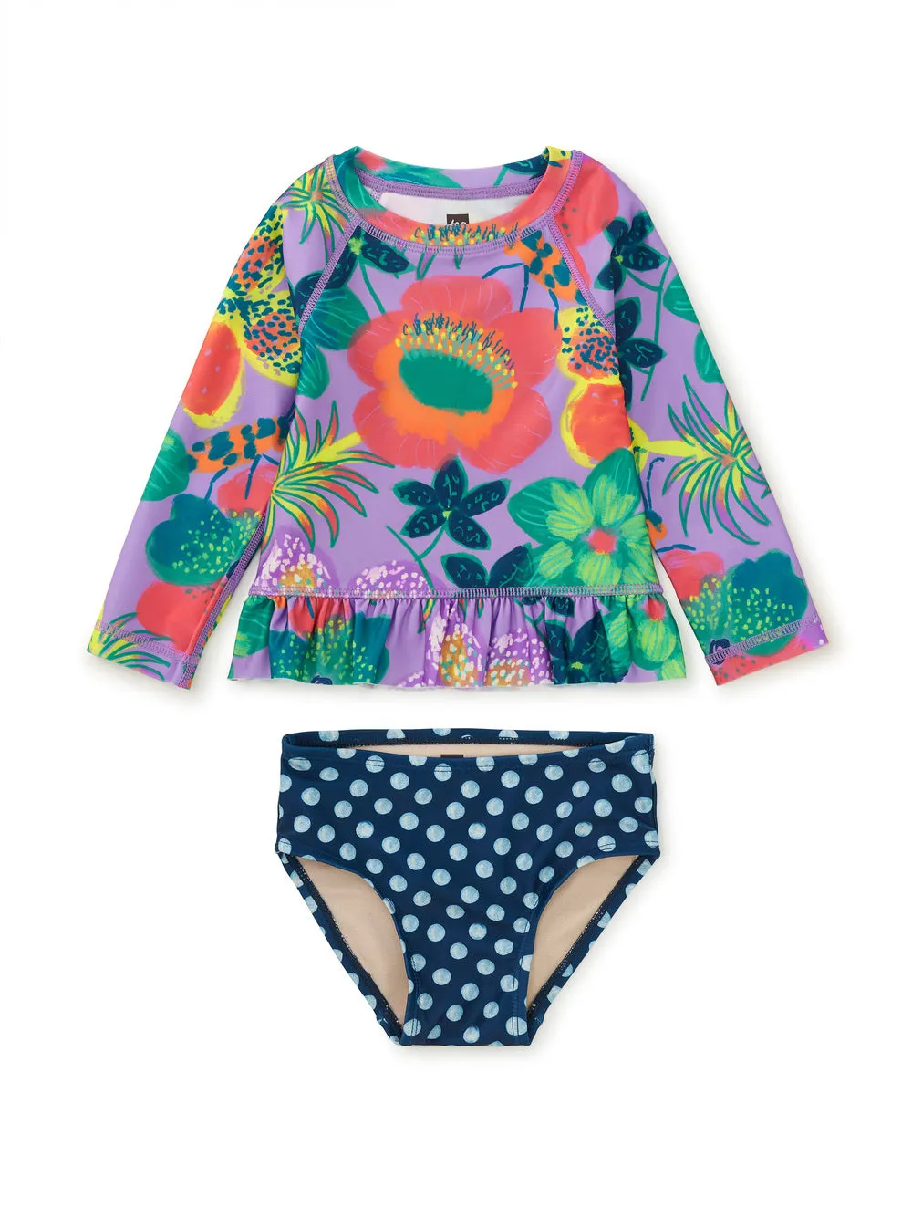 Rash Guard Baby Swim Set / Hanging Flowers of Malindi