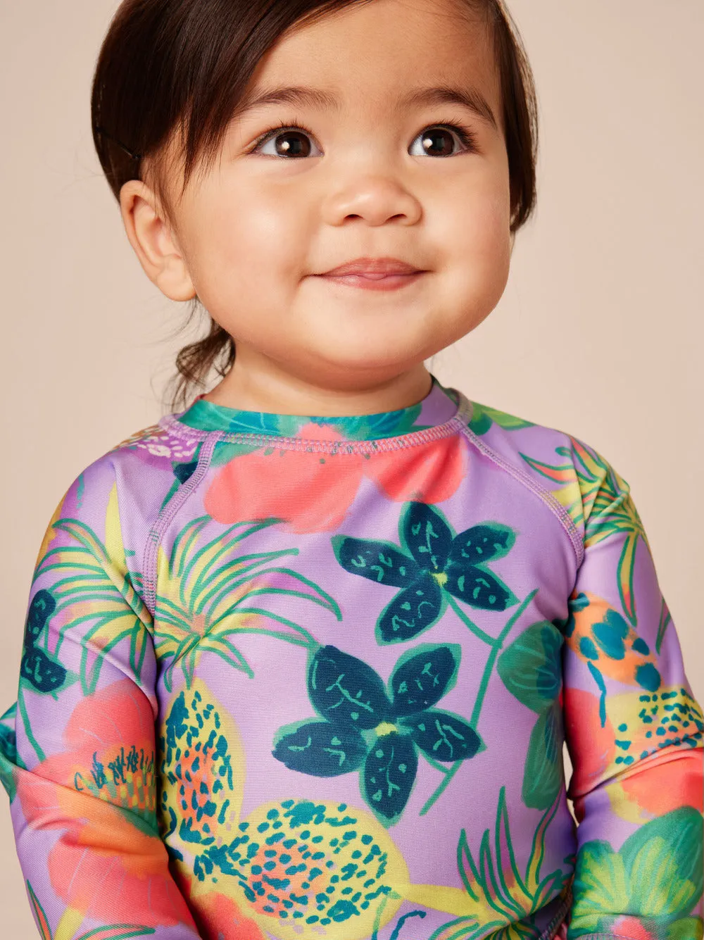 Rash Guard Baby Swim Set / Hanging Flowers of Malindi