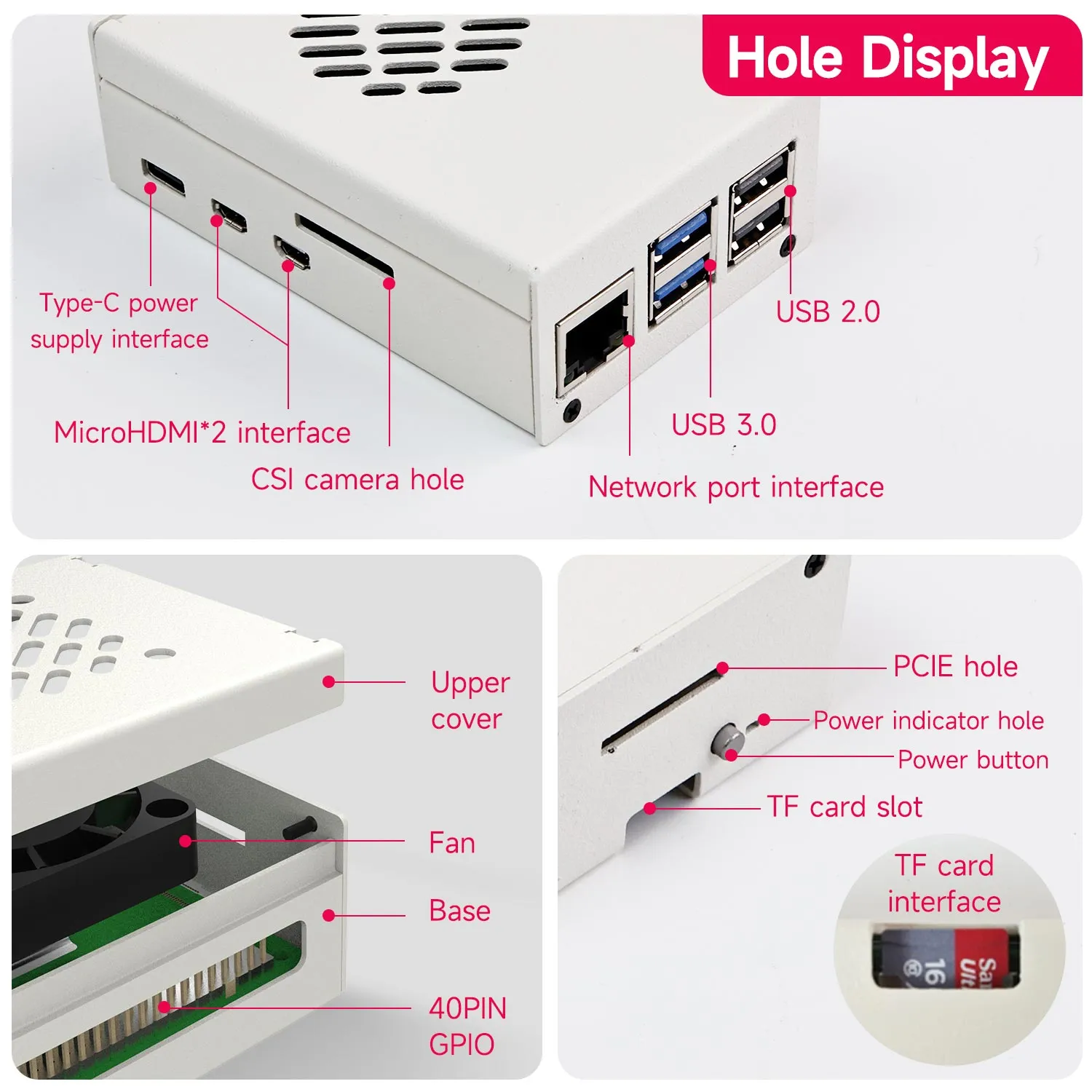 Raspberry Pi 5 Metal Case with PWM Cooling Fan